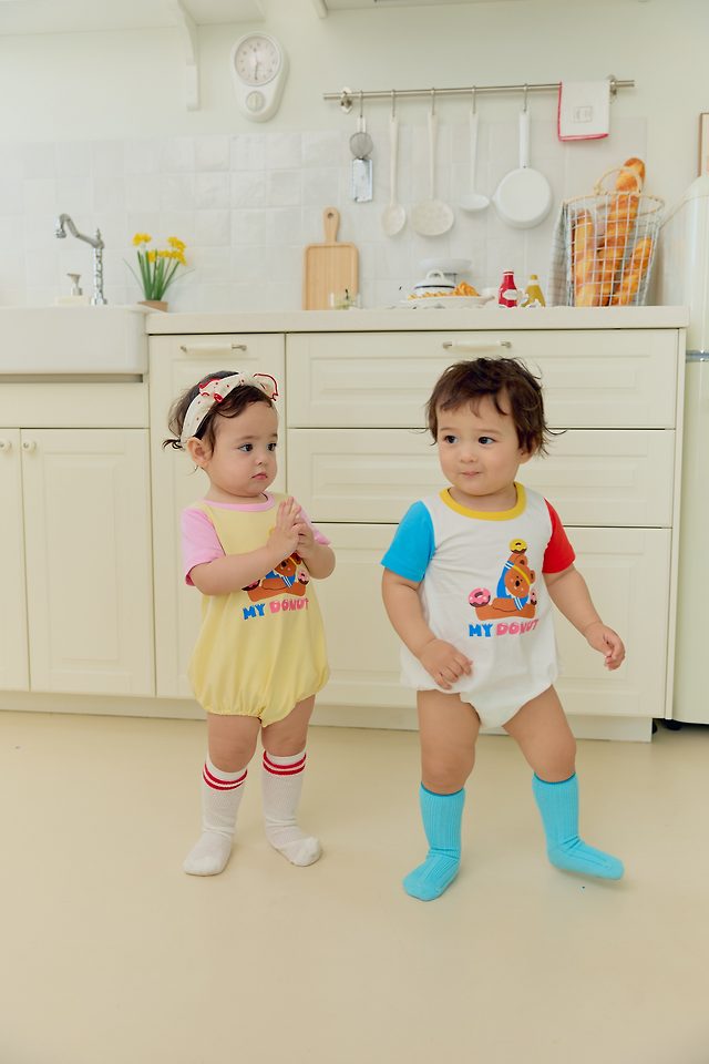 Sera - Korean Baby Fashion - #babywear - (Bebe) Donut Suit - 3