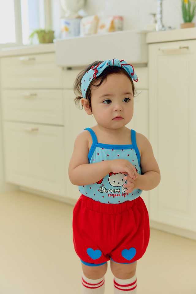 Sera - Korean Baby Fashion - #babywear - (Bebe) Strap Sleeveless Set - 5