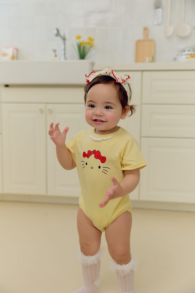 Sera - Korean Baby Fashion - #onlinebabyboutique - (Bebe) Lace Kitty Suit - 3