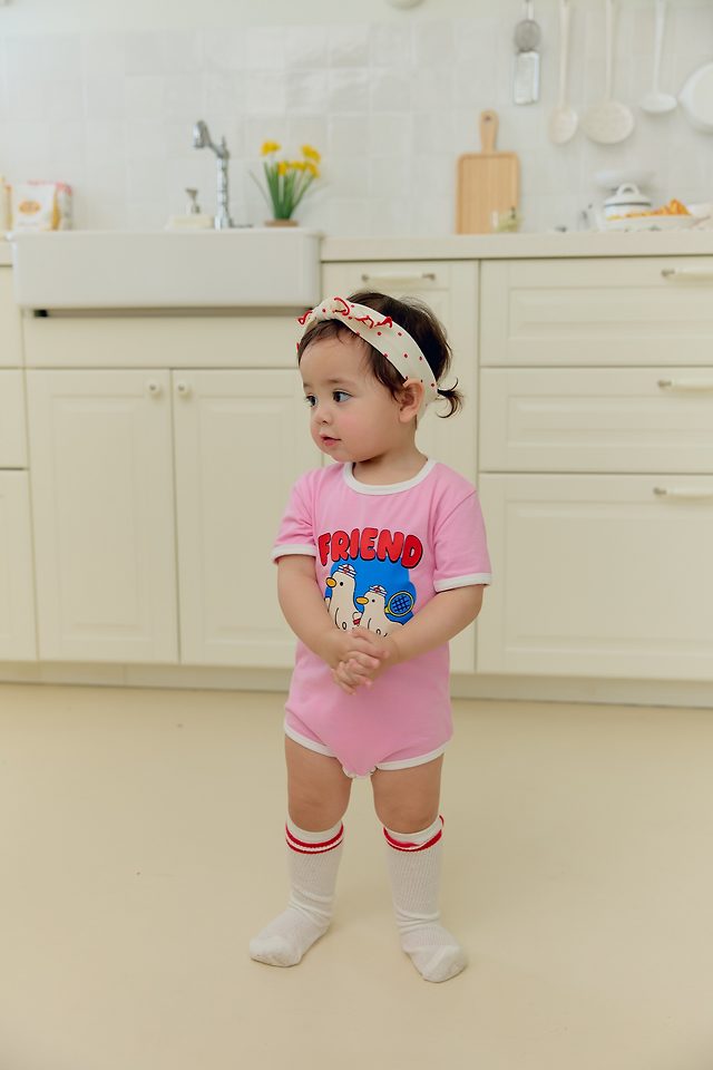 Sera - Korean Baby Fashion - #onlinebabyshop - (Bebe) Friend Suit - 6
