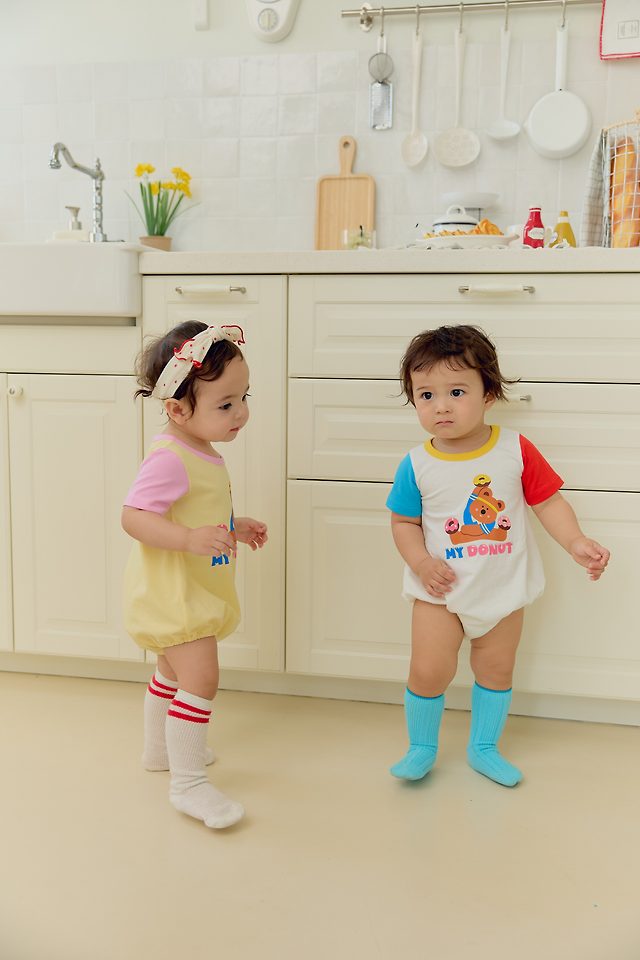 Sera - Korean Baby Fashion - #onlinebabyshop - (Bebe) Donut Suit - 5
