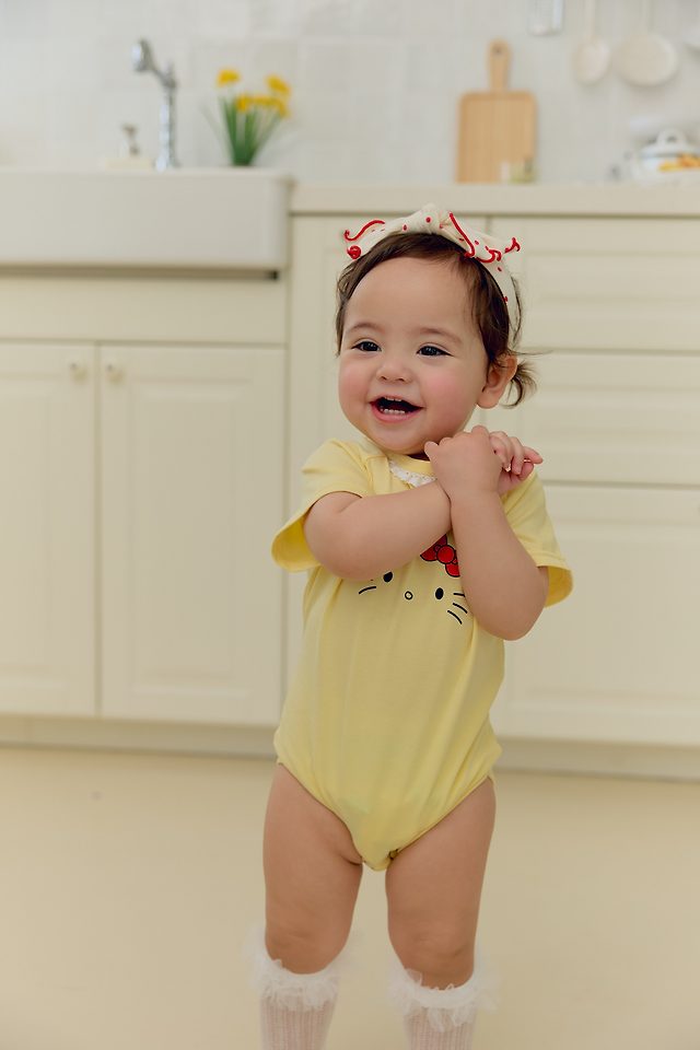 Sera - Korean Baby Fashion - #onlinebabyboutique - (Bebe) Lace Kitty Suit - 4