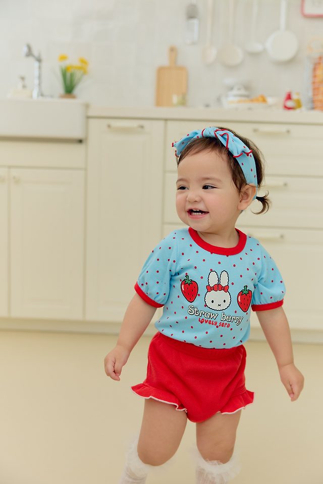 Sera - Korean Baby Fashion - #onlinebabyshop - (Bebe) Dot Bloomer Set