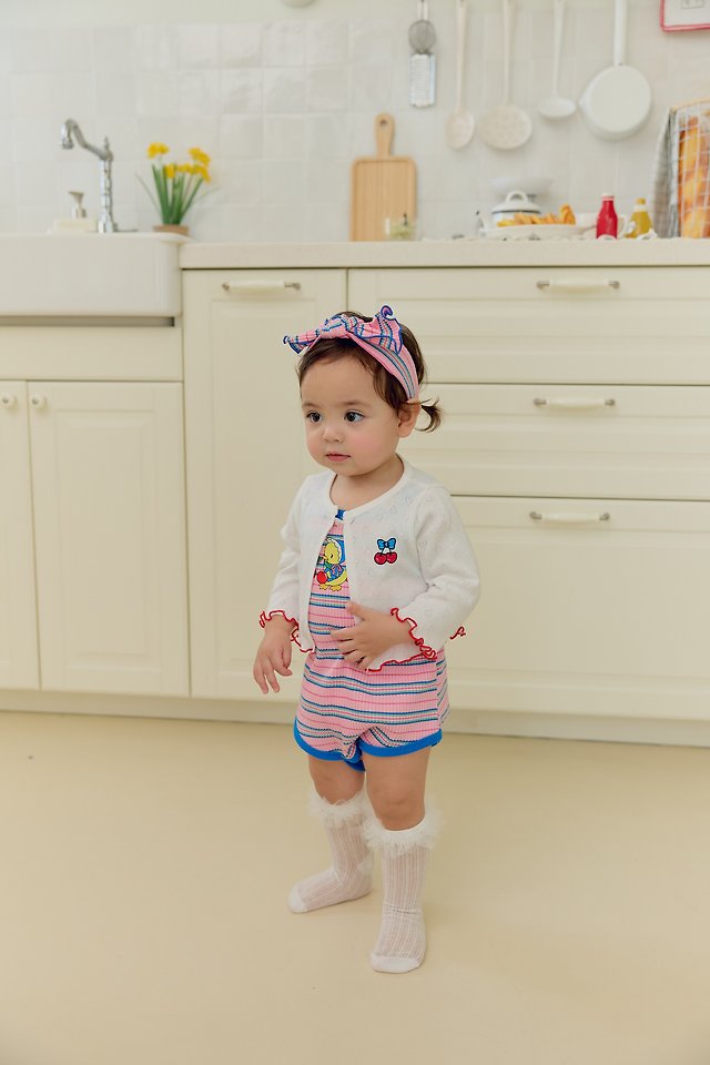 Sera - Korean Baby Fashion - #onlinebabyshop - (Bebe) Cherry Cardigan - 8