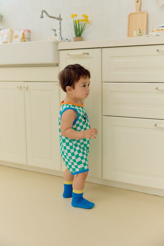 Sera - Korean Baby Fashion - #onlinebabyshop - (Bebe) Player Print Suit - 4