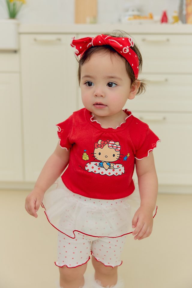 Sera - Korean Baby Fashion - #smilingbaby - (Bebe) Summer Jacquard Set