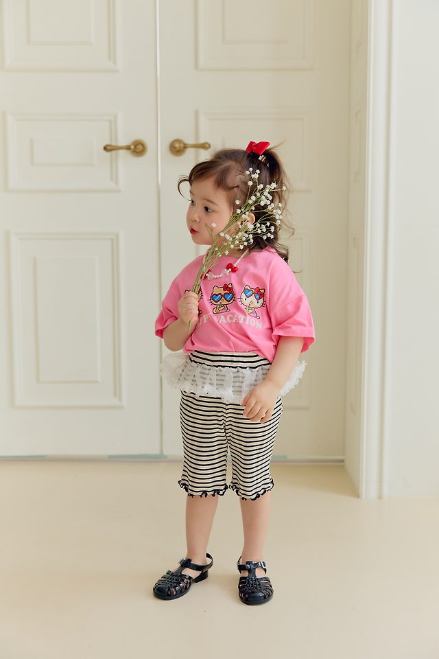Sera - Korean Children Fashion - #Kfashion4kids - Heart Sunglasses Tee - 5