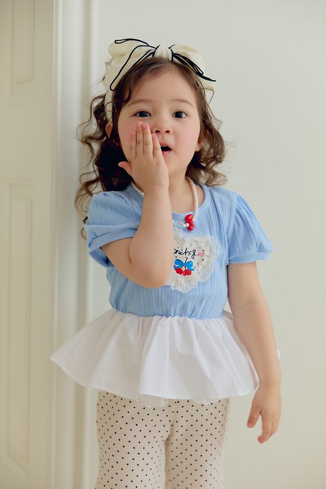 Sera - Korean Children Fashion - #Kfashion4kids - Puff Long Tee - 9