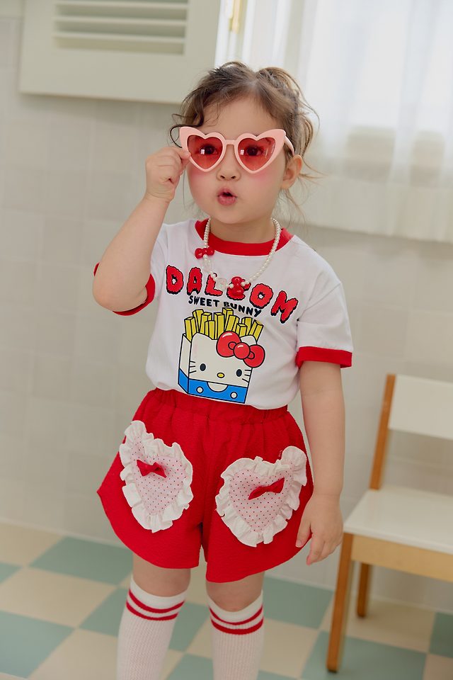 Sera - Korean Children Fashion - #Kfashion4kids - Heart Pocket Shorts - 3