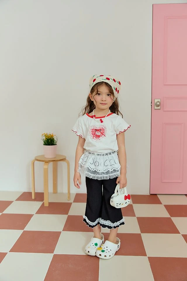 Sera - Korean Children Fashion - #Kfashion4kids - Heart Eyelet Tutu - 5