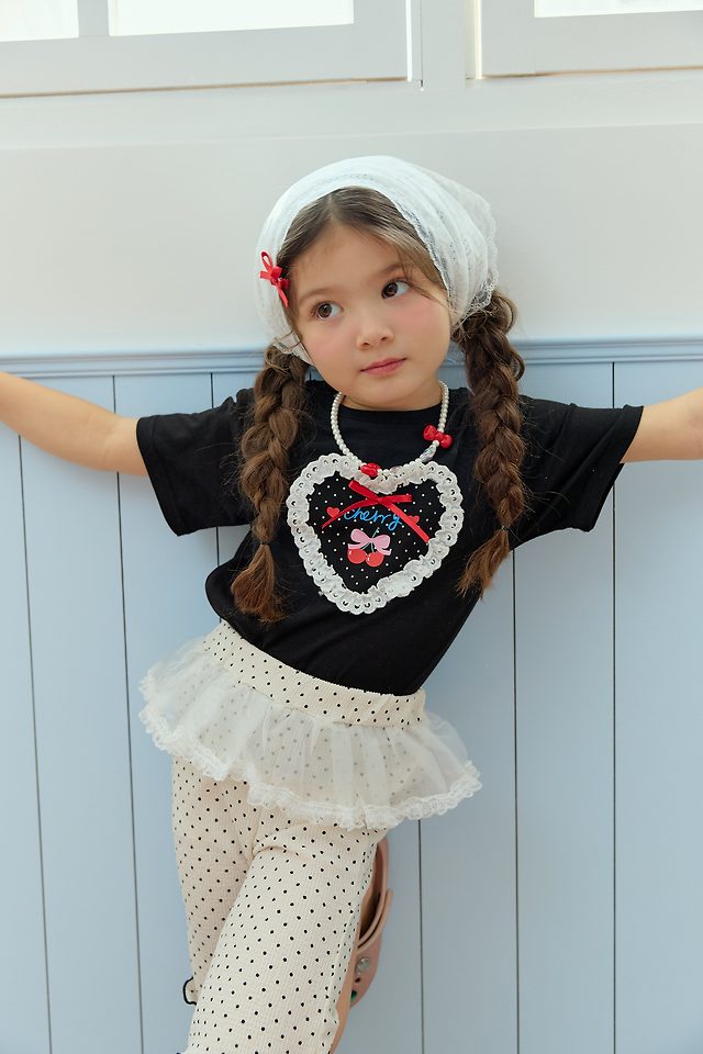 Sera - Korean Children Fashion - #childofig - Cherry Dot Tee - 9