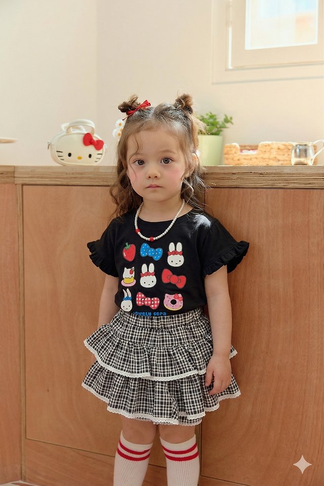 Sera - Korean Children Fashion - #childofig - Check Tiered Skort - 5