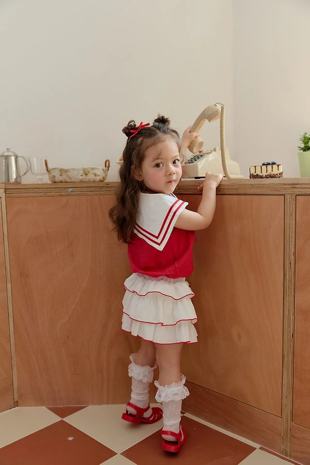 Sera - Korean Children Fashion - #childofig - Ribbon Dot Skirt - 3