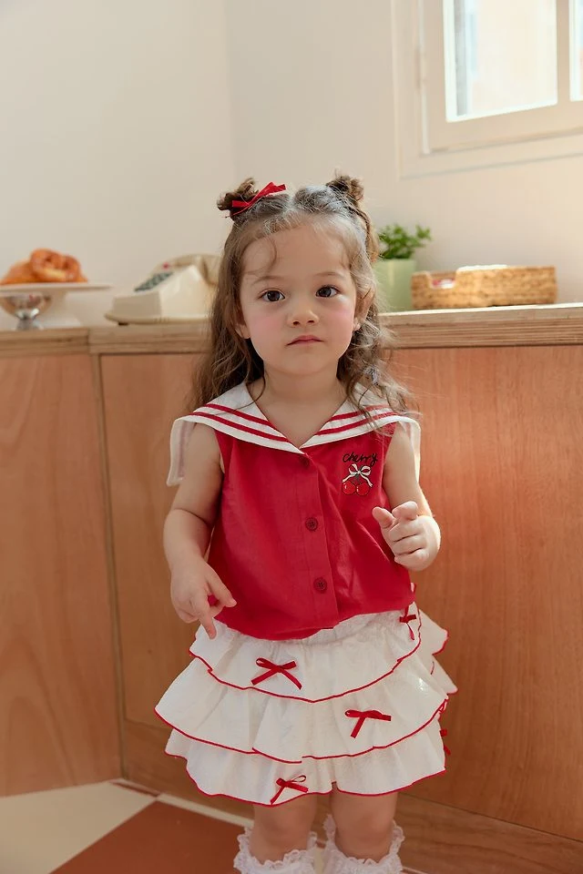 Sera - Korean Children Fashion - #childofig - Ribbon Dot Skirt - 4