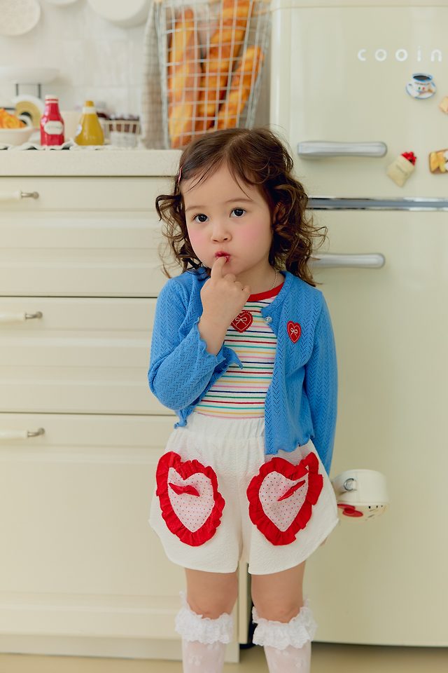 Sera - Korean Children Fashion - #childrensboutique - Heart Scasi Cardigan