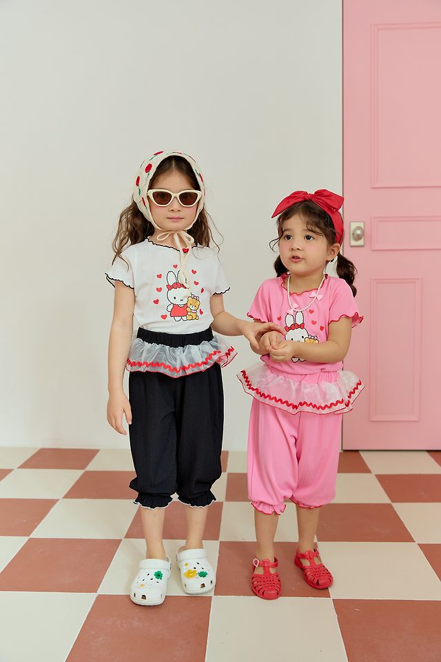 Sera - Korean Children Fashion - #childrensboutique - Bunny Bear Cool Set - 3