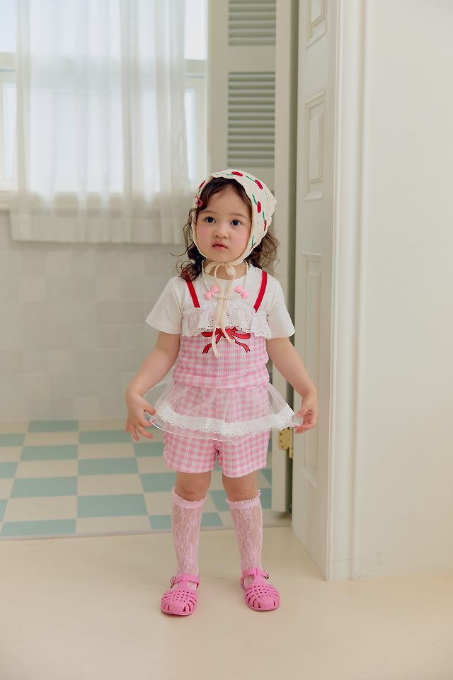 Sera - Korean Children Fashion - #designkidswear - Check Ribbon Set - 3