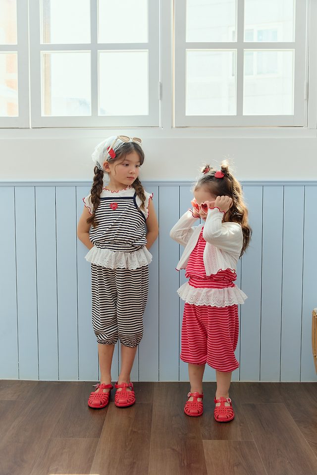 Sera - Korean Children Fashion - #discoveringself - Star Stripe Set