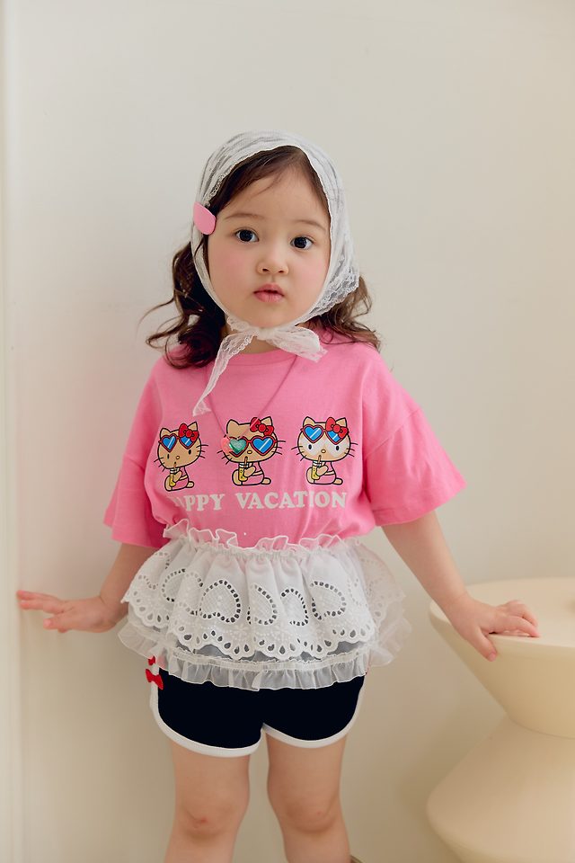 Sera - Korean Children Fashion - #fashionkids - Heart Sunglasses Tee