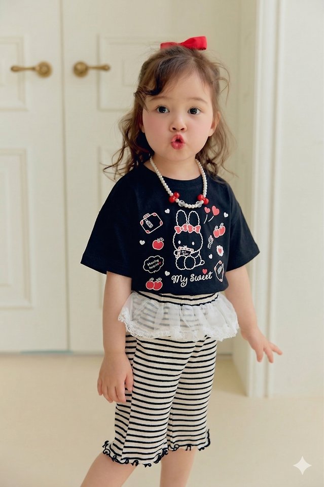 Sera - Korean Children Fashion - #fashionkids - Lace Bootcut Pants - 3