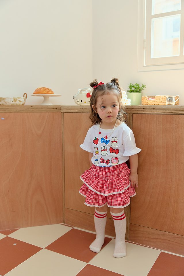 Sera - Korean Children Fashion - #fashionkids - Check Tiered Skort - 10