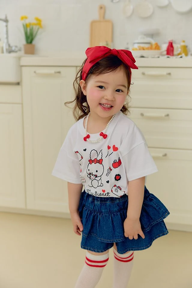 Sera - Korean Children Fashion - #fashionkids - Denim Frill Skort - 9