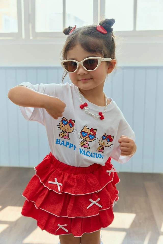 Sera - Korean Children Fashion - #fashionkids - Ribbon Dot Skirt - 8
