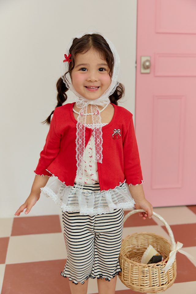 Sera - Korean Children Fashion - #fashionkids - Sleeveless Cardigan Set - 4