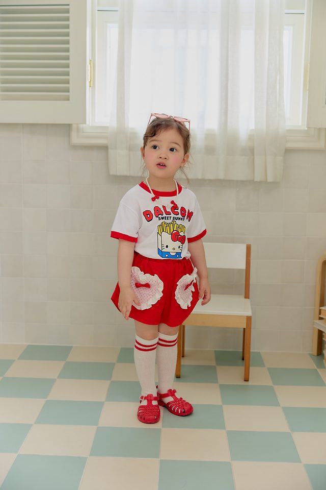 Sera - Korean Children Fashion - #kidsshorts - Sweet Potato Short Sleeve Tee - 3