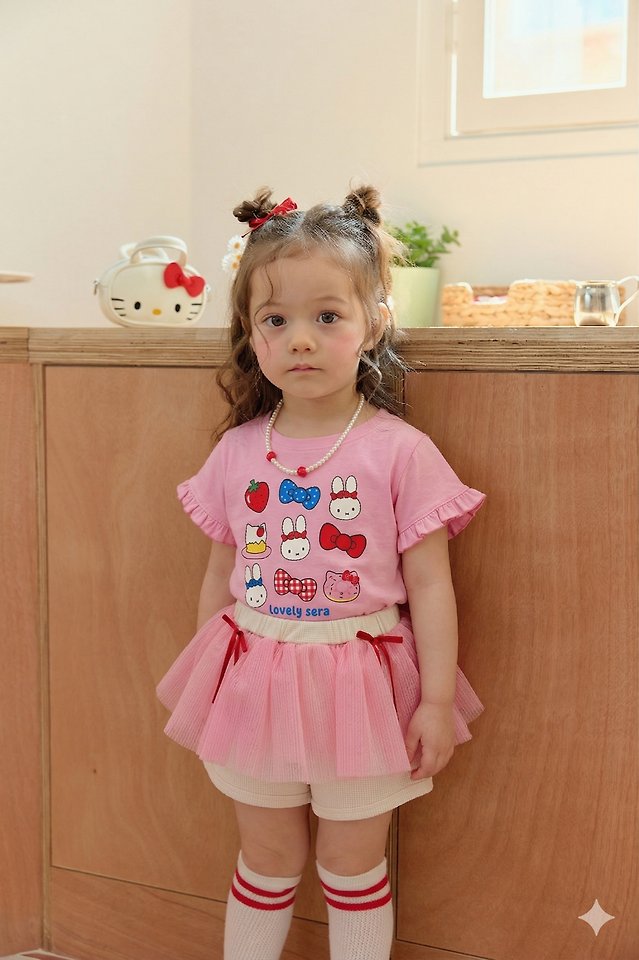 Sera - Korean Children Fashion - #kidsshorts - Heartthrob Frill Tee - 7
