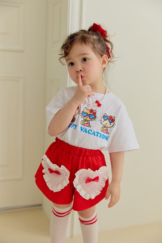 Sera - Korean Children Fashion - #kidsstore - Heart Pocket Shorts