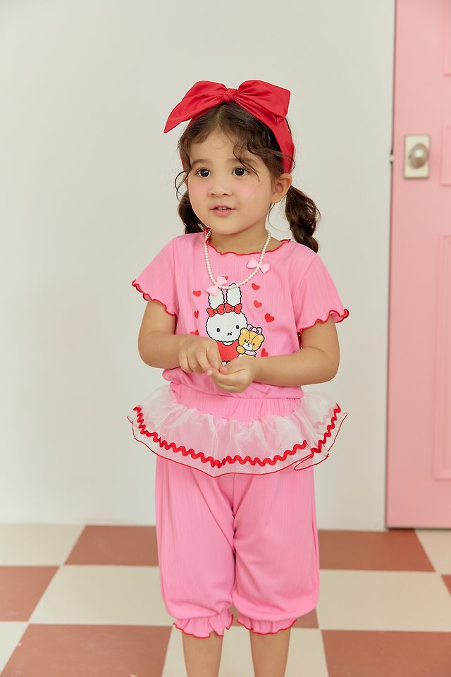 Sera - Korean Children Fashion - #kidsstore - Bunny Bear Cool Set - 8