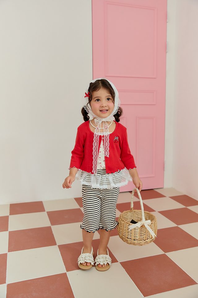 Sera - Korean Children Fashion - #kidzfashiontrend - Sleeveless Cardigan Set - 6