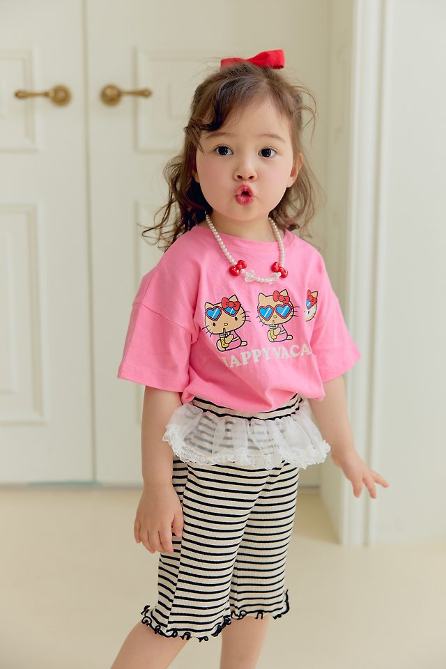 Sera - Korean Children Fashion - #littlefashionista - Heart Sunglasses Tee - 6