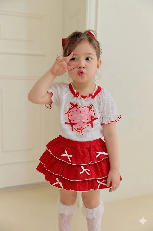 Sera - Korean Children Fashion - #littlefashionista - Birthday Puff Tee - 3