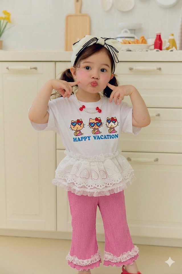 Sera - Korean Children Fashion - #magicofchildhood - Heart Sunglasses Tee - 7