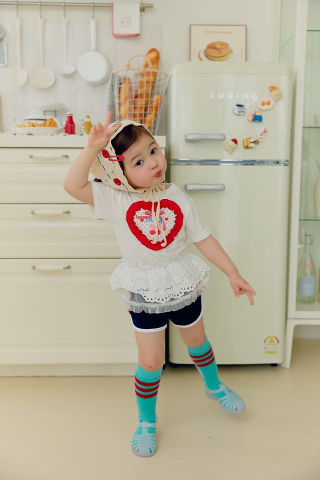 Sera - Korean Children Fashion - #magicofchildhood - Cherry Dot Tee - 3