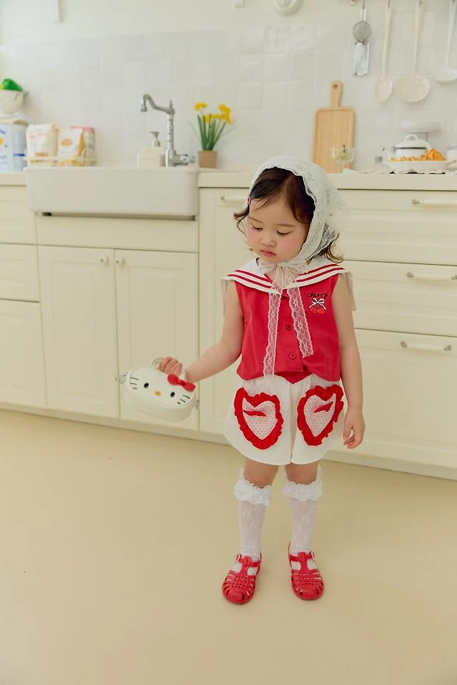 Sera - Korean Children Fashion - #magicofchildhood - Sailor Cherry Blouse - 10