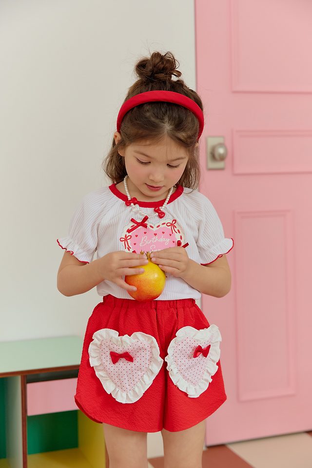 Sera - Korean Children Fashion - #magicofchildhood - Heart Pocket Shorts - 5