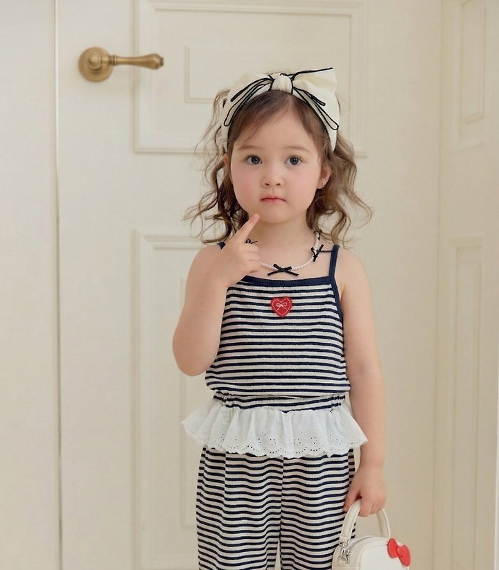 Sera - Korean Children Fashion - #magicofchildhood - Star Stripe Set - 8
