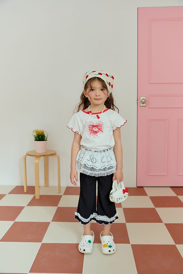 Sera - Korean Children Fashion - #magicofchildhood - Heart Eyelet Tutu - 7
