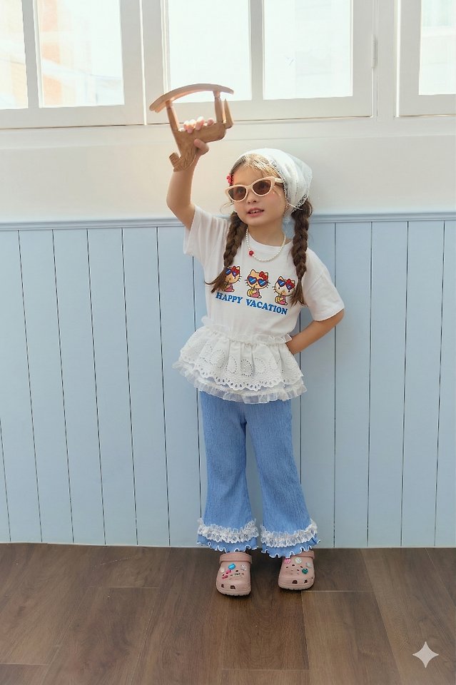 Sera - Korean Children Fashion - #minifashionista - Heart Sunglasses Tee - 8