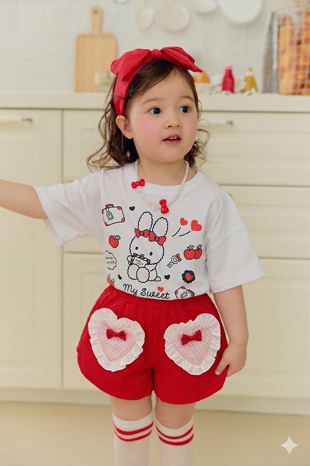 Sera - Korean Children Fashion - #minifashionista - Mono Rabbit Short Sleeve Tee - 7
