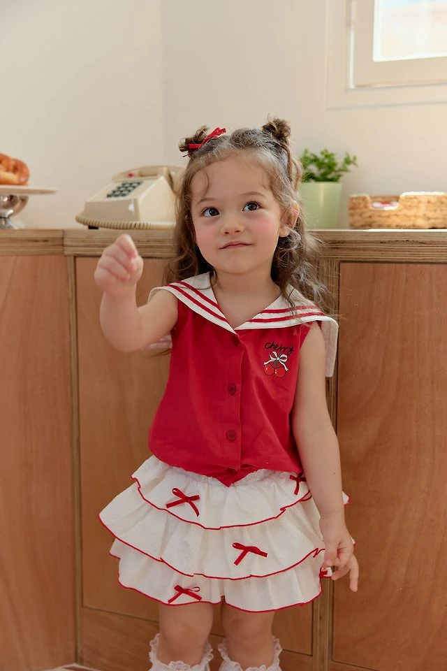Sera - Korean Children Fashion - #minifashionista - Ribbon Dot Skirt