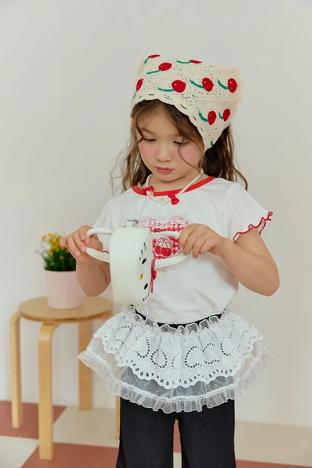 Sera - Korean Children Fashion - #minifashionista - Heart Eyelet Tutu - 8