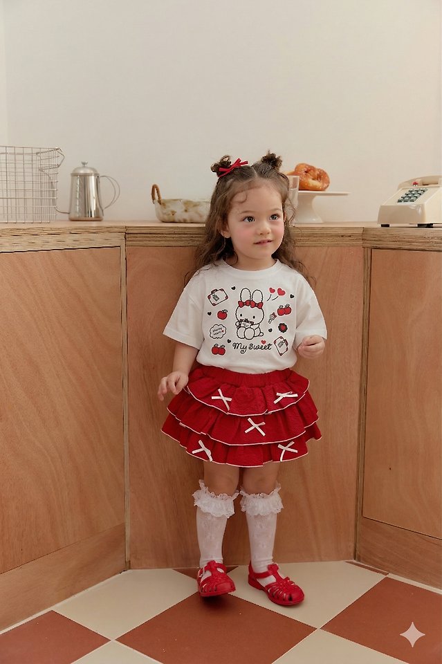Sera - Korean Children Fashion - #prettylittlegirls - Mono Rabbit Short Sleeve Tee - 8