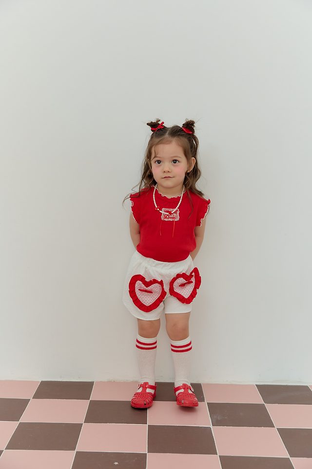 Sera - Korean Children Fashion - #prettylittlegirls - Heart Pocket Shorts - 7