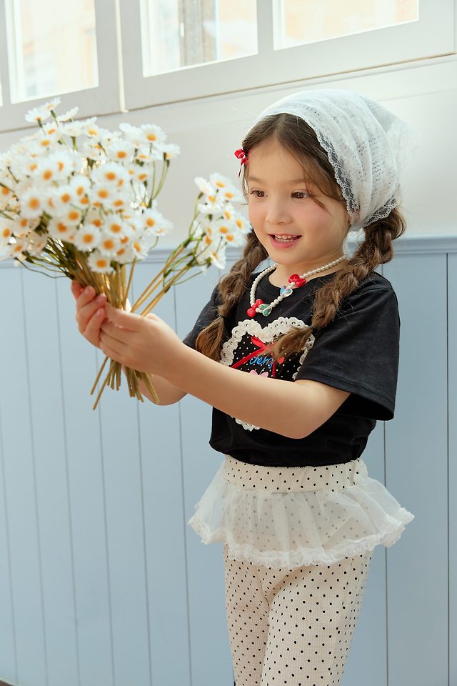 Sera - Korean Children Fashion - #stylishchildhood - Cherry Dot Tee - 8