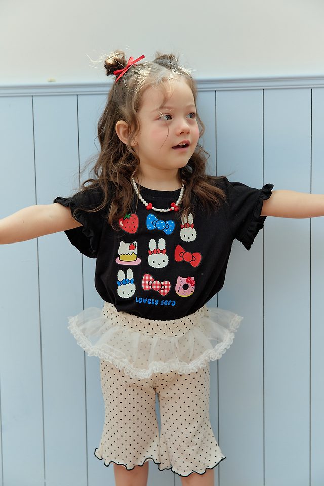 Sera - Korean Children Fashion - #stylishchildhood - Heartthrob Frill Tee
