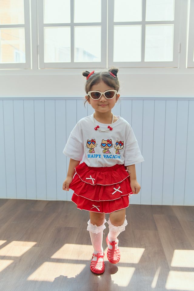 Sera - Korean Children Fashion - #todddlerfashion - Heart Sunglasses Tee - 10